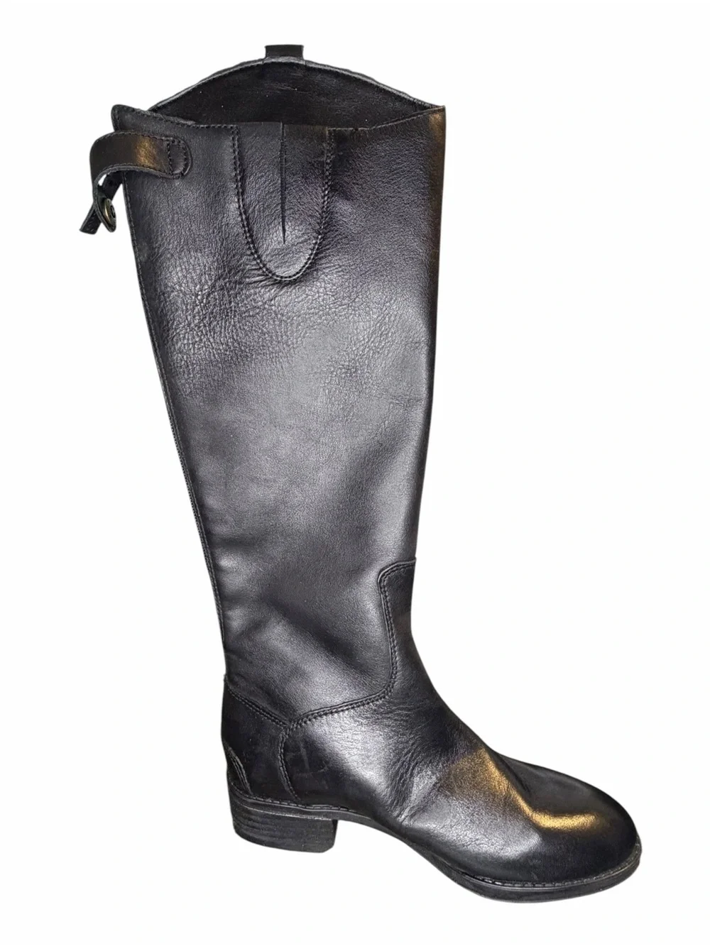 Sam Edelman Penny Black Leather Tall Riding Boots Size 4